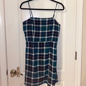 Plaid mini dress
